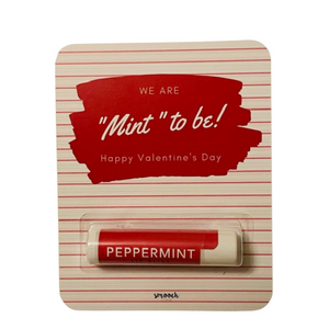 Valentines Lip Balm Card with Peppermint Lip Balm