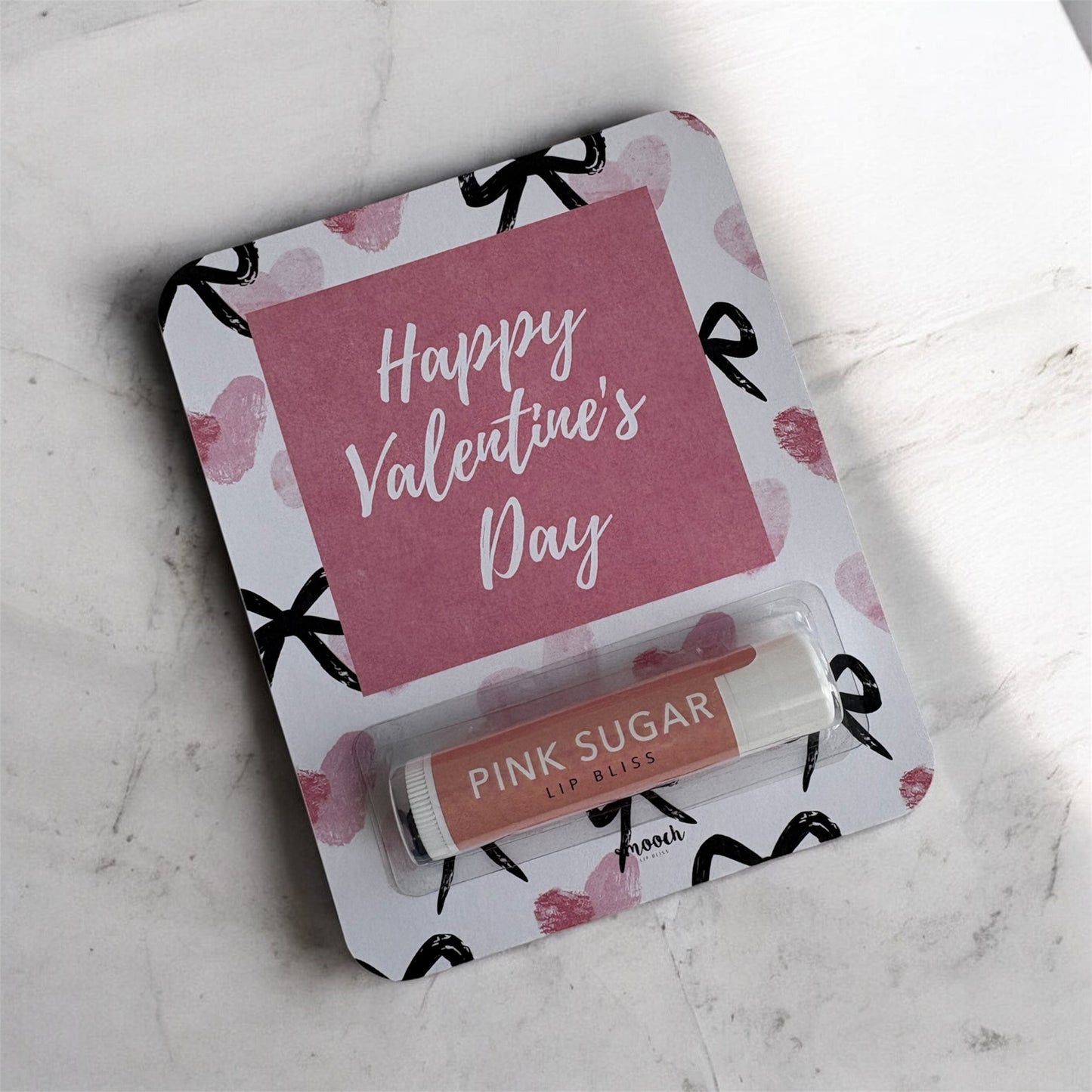 Valentines Card with Pink Sugar Lip Balm