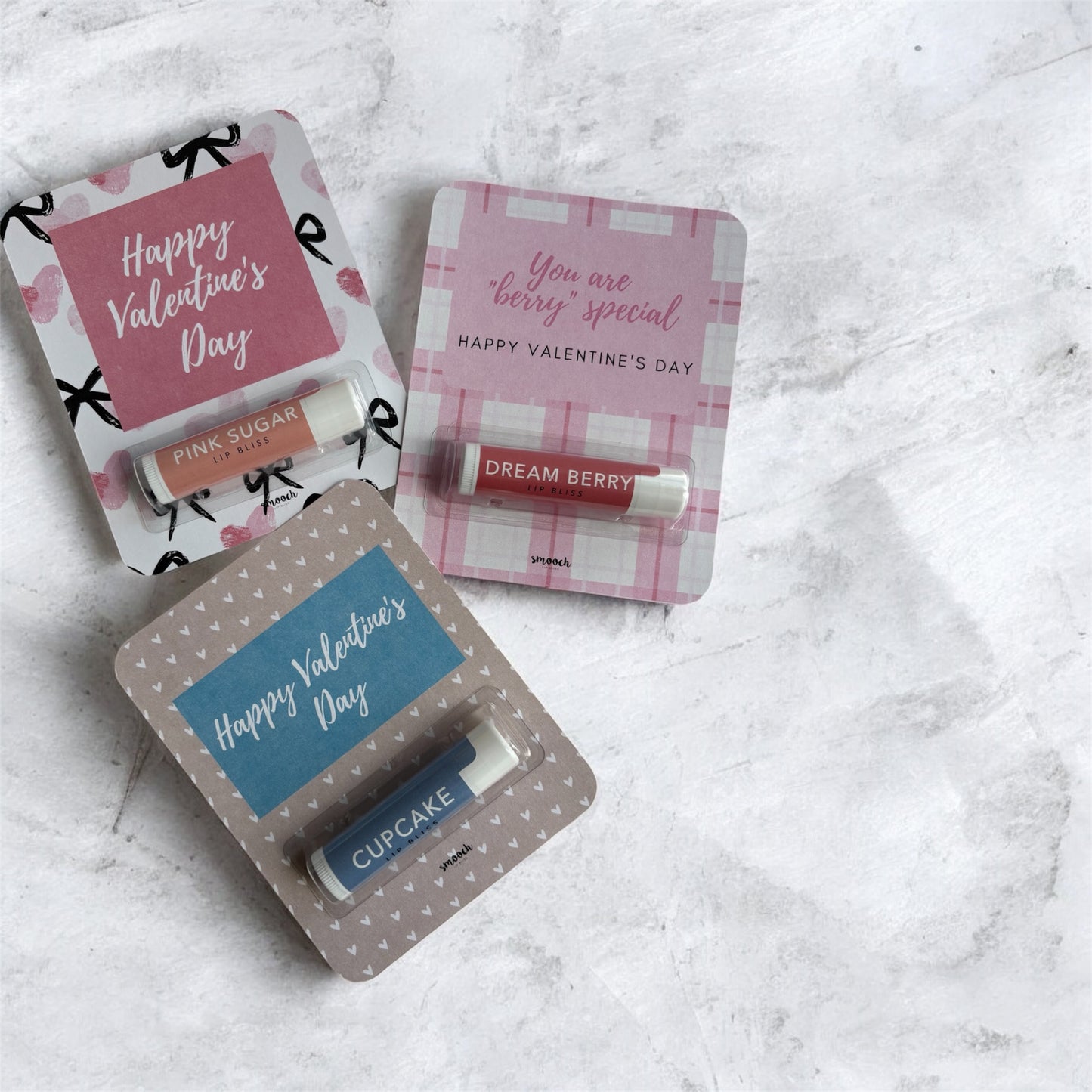 Valentines Card with Cupcake Lip Balm