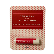 Valentines Lip Balm Card with Cherry Kiss Lip Balm